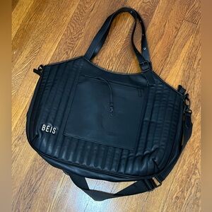 BEIS Expandable overnight bag BLACK